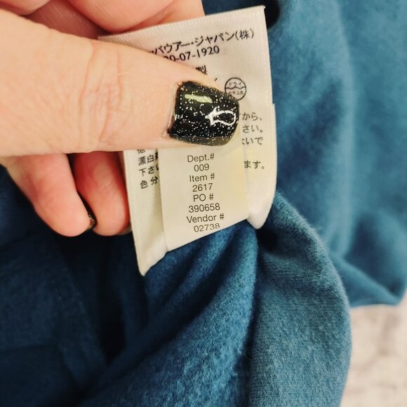 Eddie Bauer‎ Womens XL Blue Button Front Jacket High Neck Casual Layering Winter - Picture 10 of 11